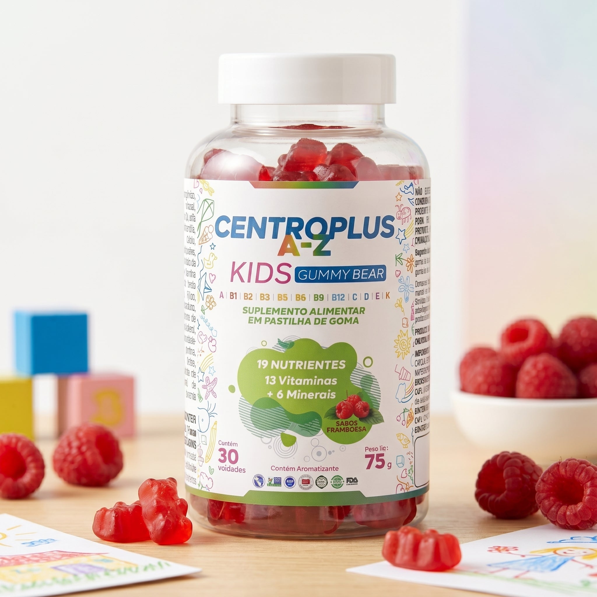 Centroplus A-Z Kids Gummy Bear | 30 gomas