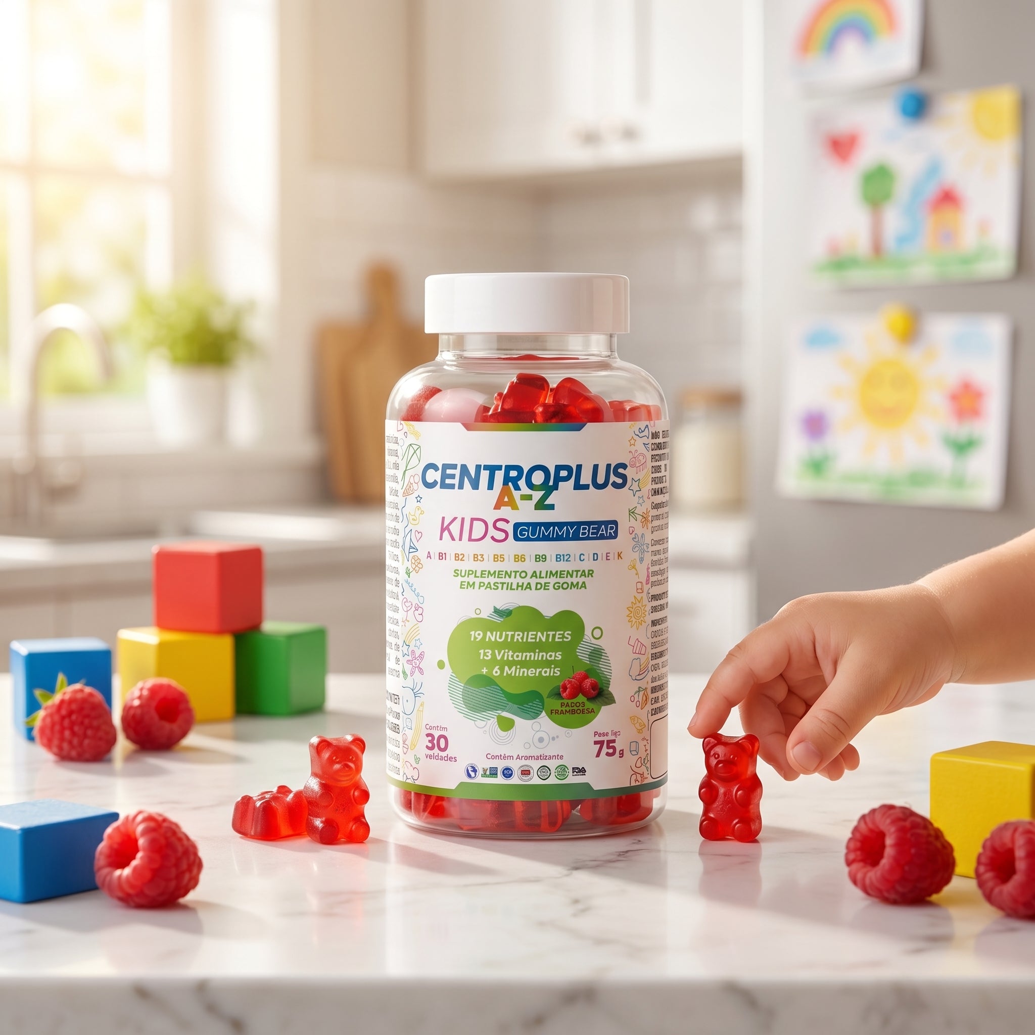 Centroplus A-Z Kids Gummy Bear | 30 gomas