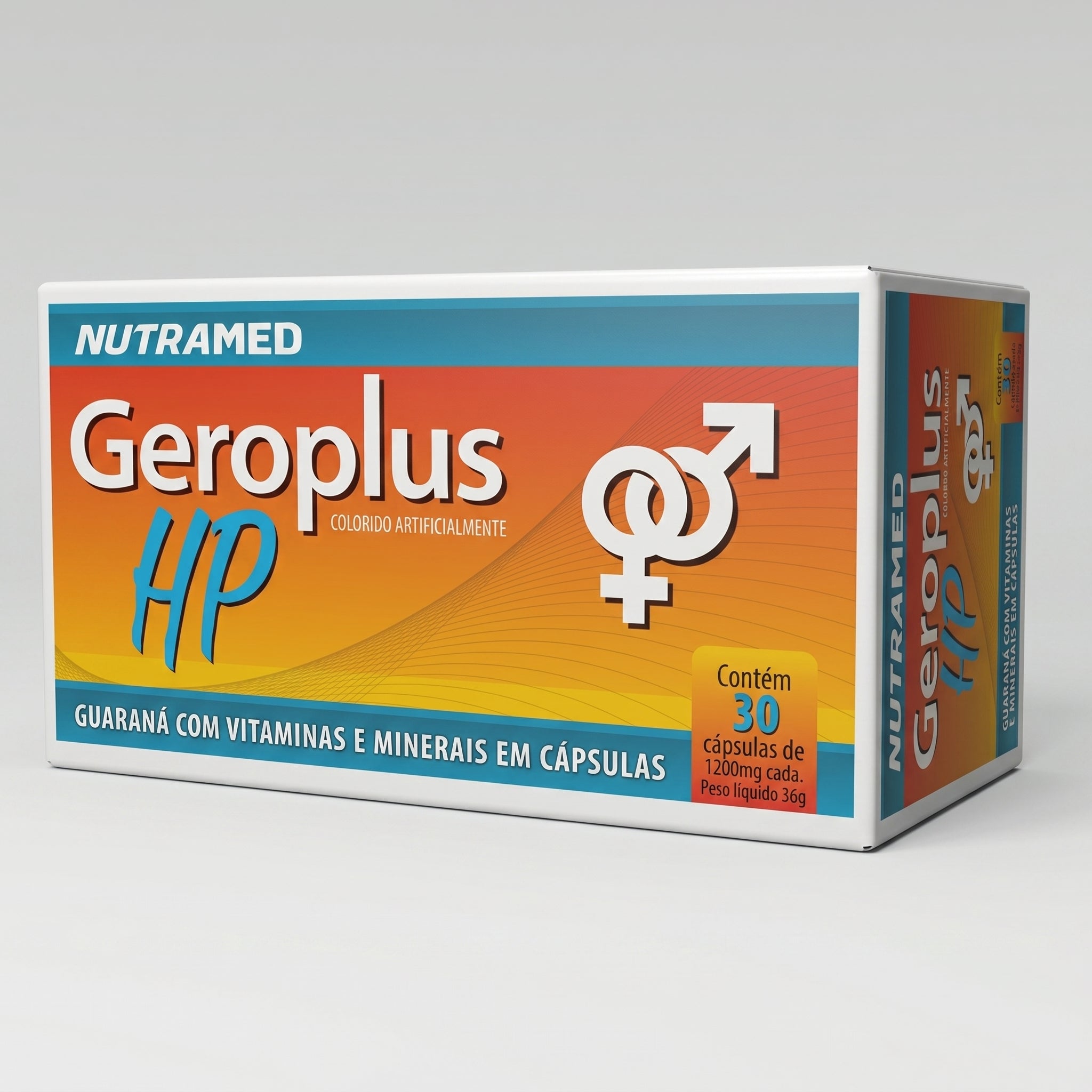 Geroplus HP (Guaraná + Vitaminas e Minerais) | 30 Cápsulas