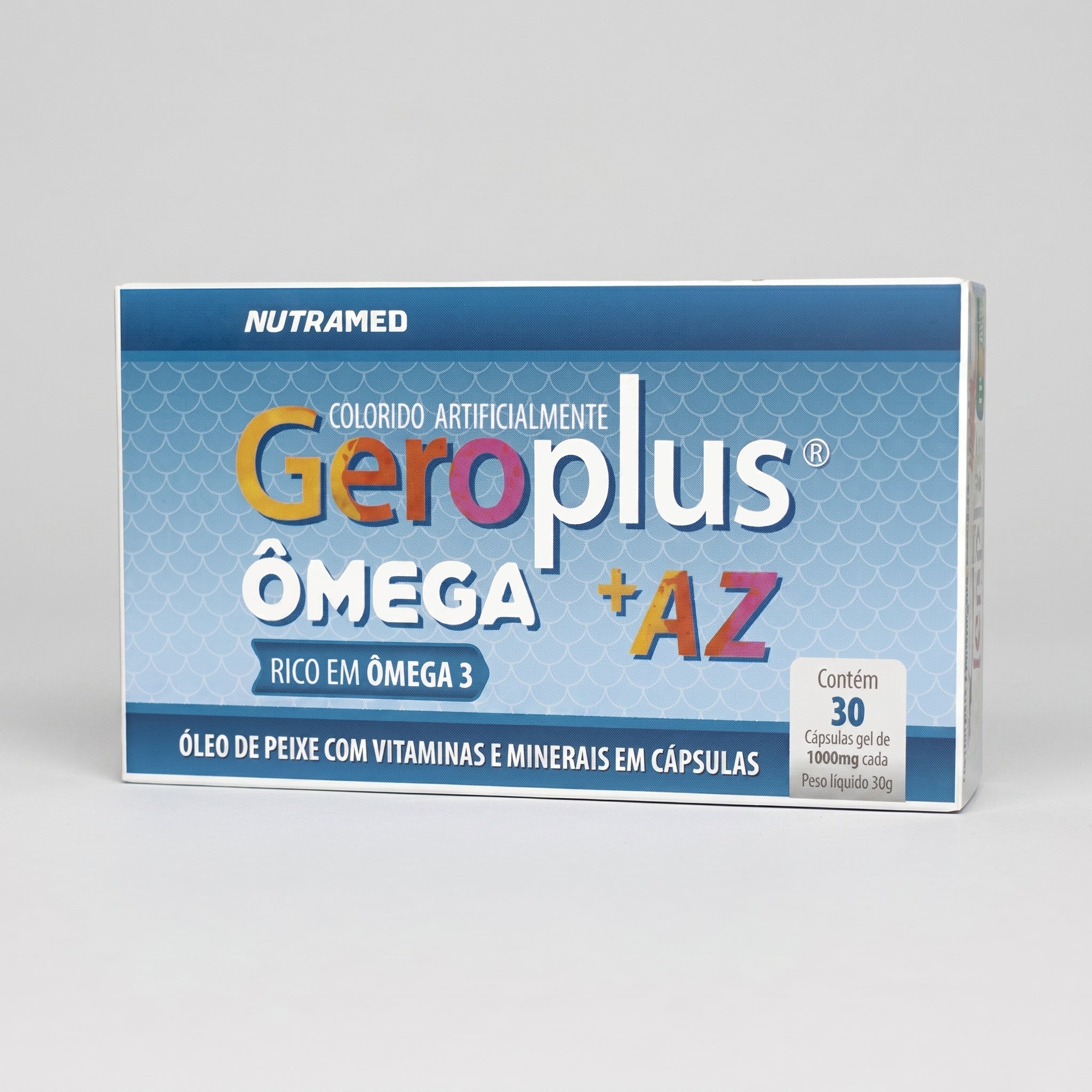 Geroplus Ômega + AZ (Ômega 3  + Vitaminas e Minerais) | 30 Cápsulas
