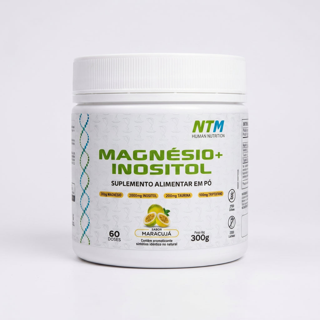 Magnésio + Inositol em pó sabor maracujá | 60 doses