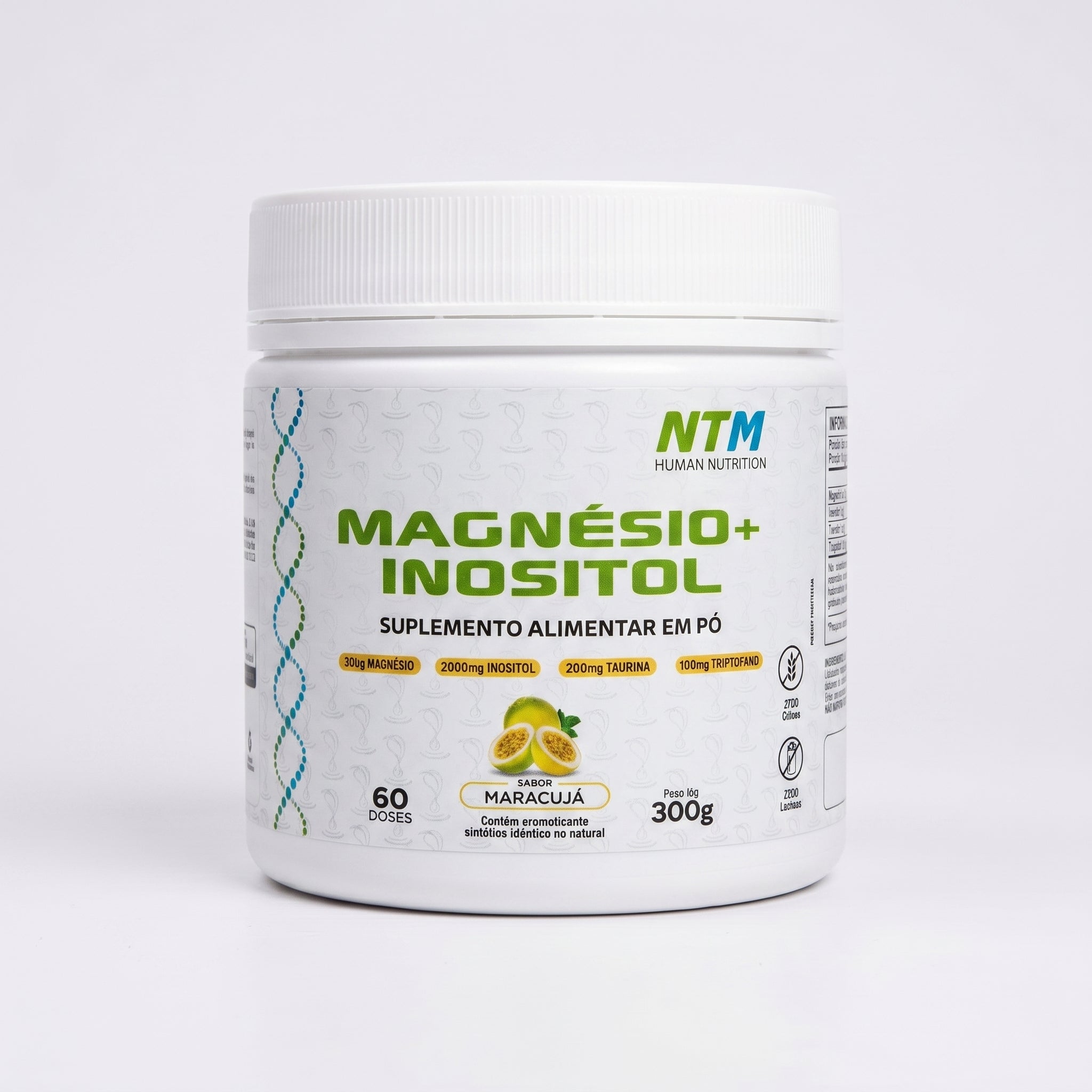 Magnésio + Inositol em pó sabor maracujá | 60 doses