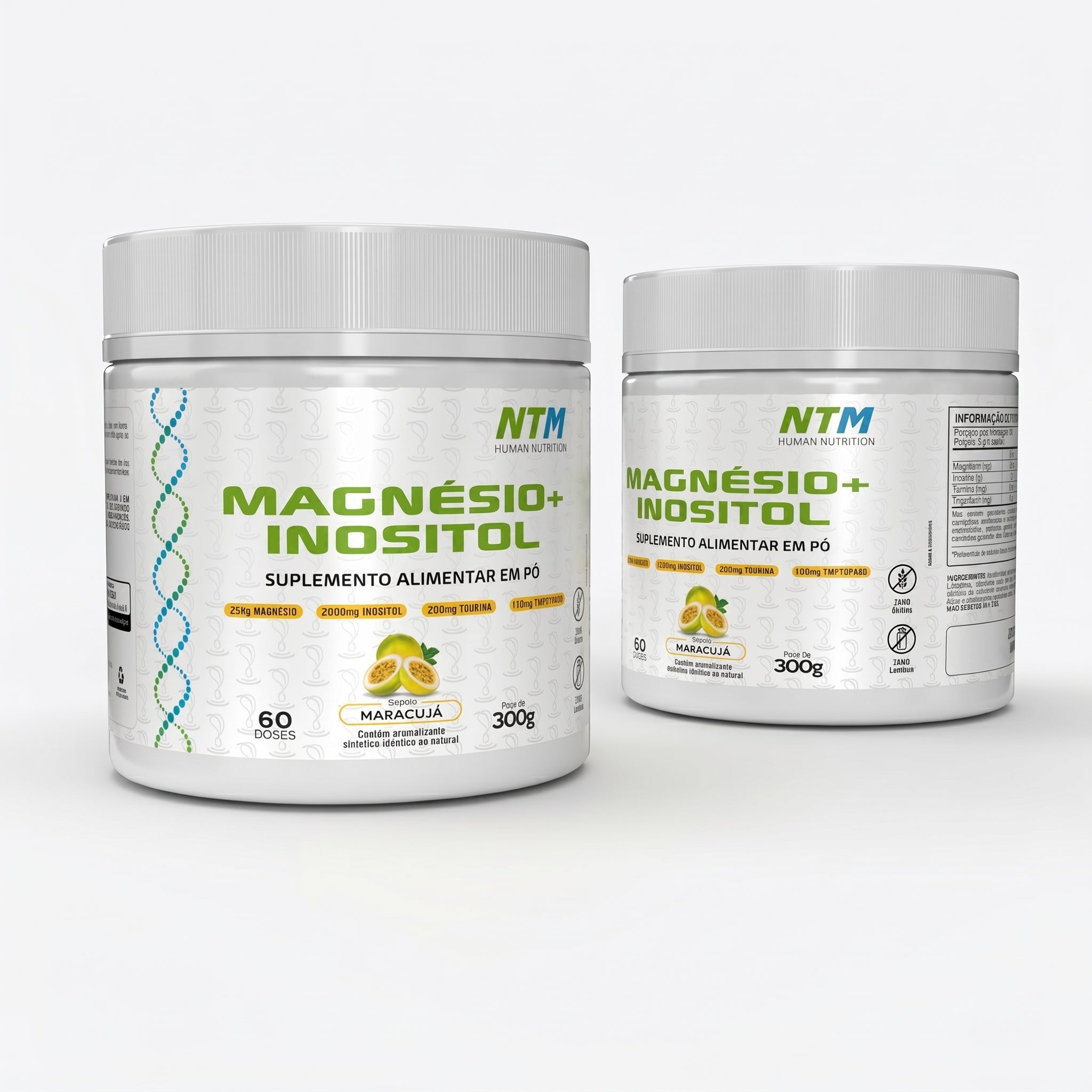 Magnésio + Inositol em pó sabor maracujá | 60 doses