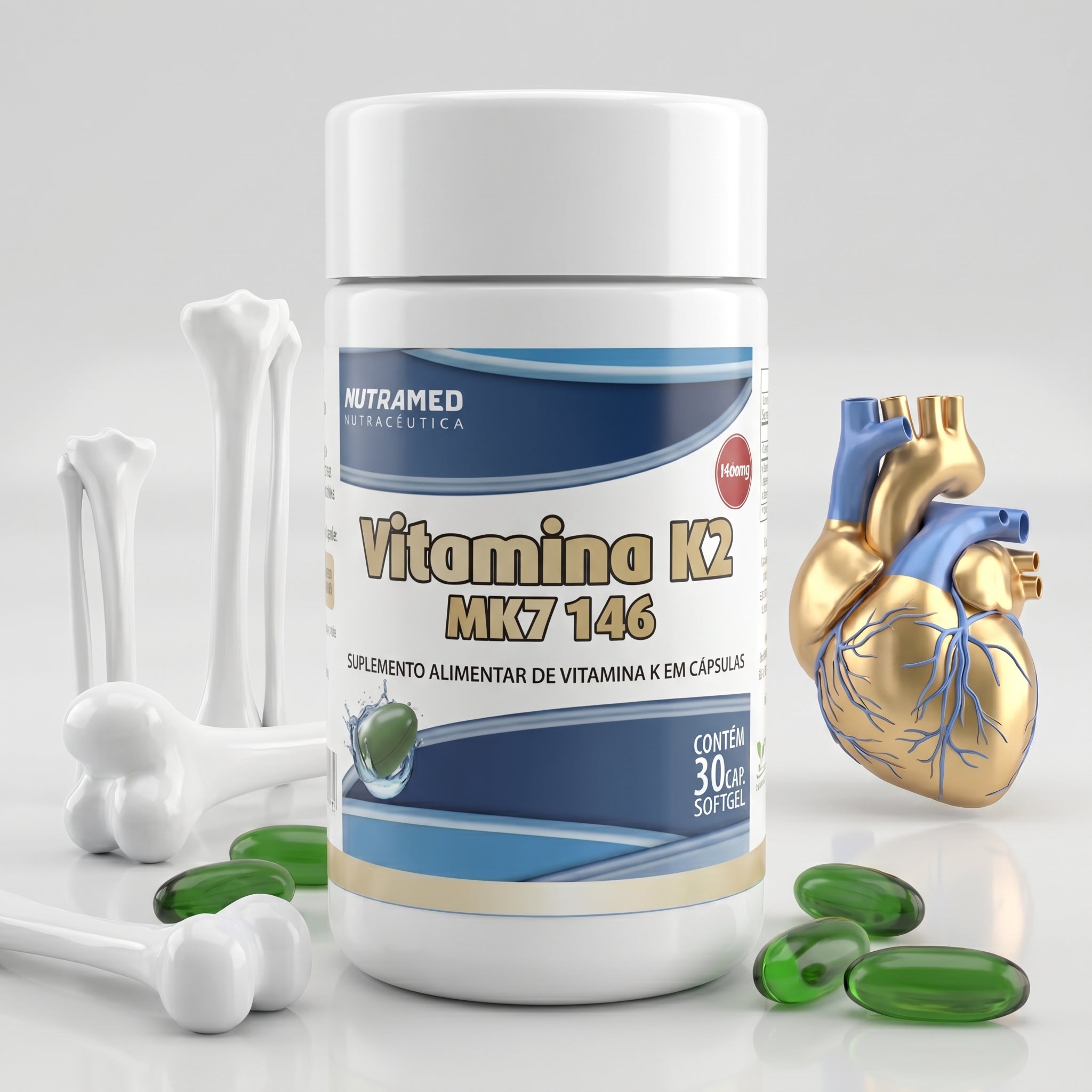 Vitamina K2 (MK7 146) - 146mcg | 30 cápsulas