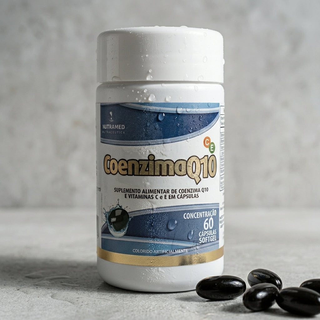 Coenzima Q10 + Colágeno e Vitaminas C e E | 60 cápsulas