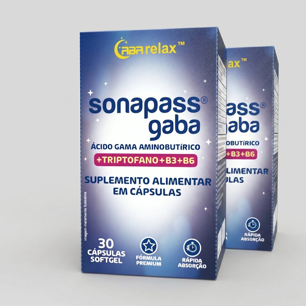 Sonapass Gaba (Ácido Gama Aminobutírico + Triptofano + B3 + B6) | 30 Cápsulas