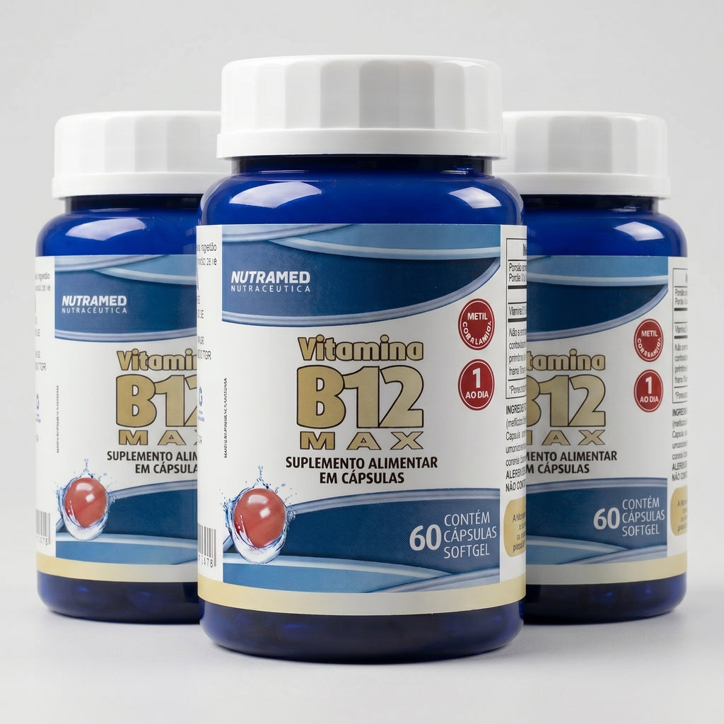 Vitamina B12 Max (Metilcobalamina) | 60 cápsulas