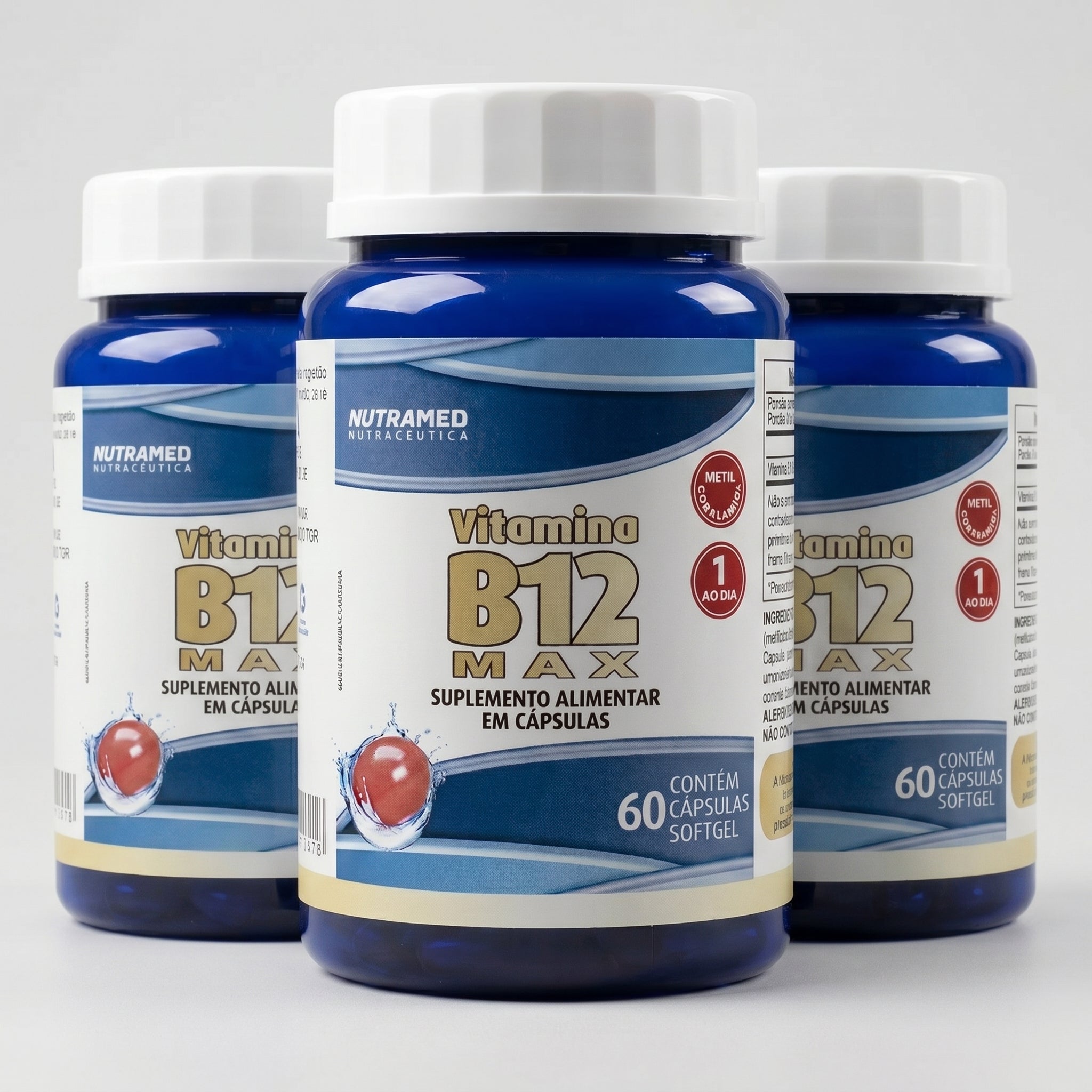Vitamina B12 Max (Metilcobalamina) | 60 cápsulas