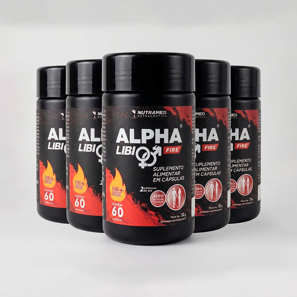 Alpha Libi Fire (Feno Grego + Vit + Min) | 60 Cápsulas