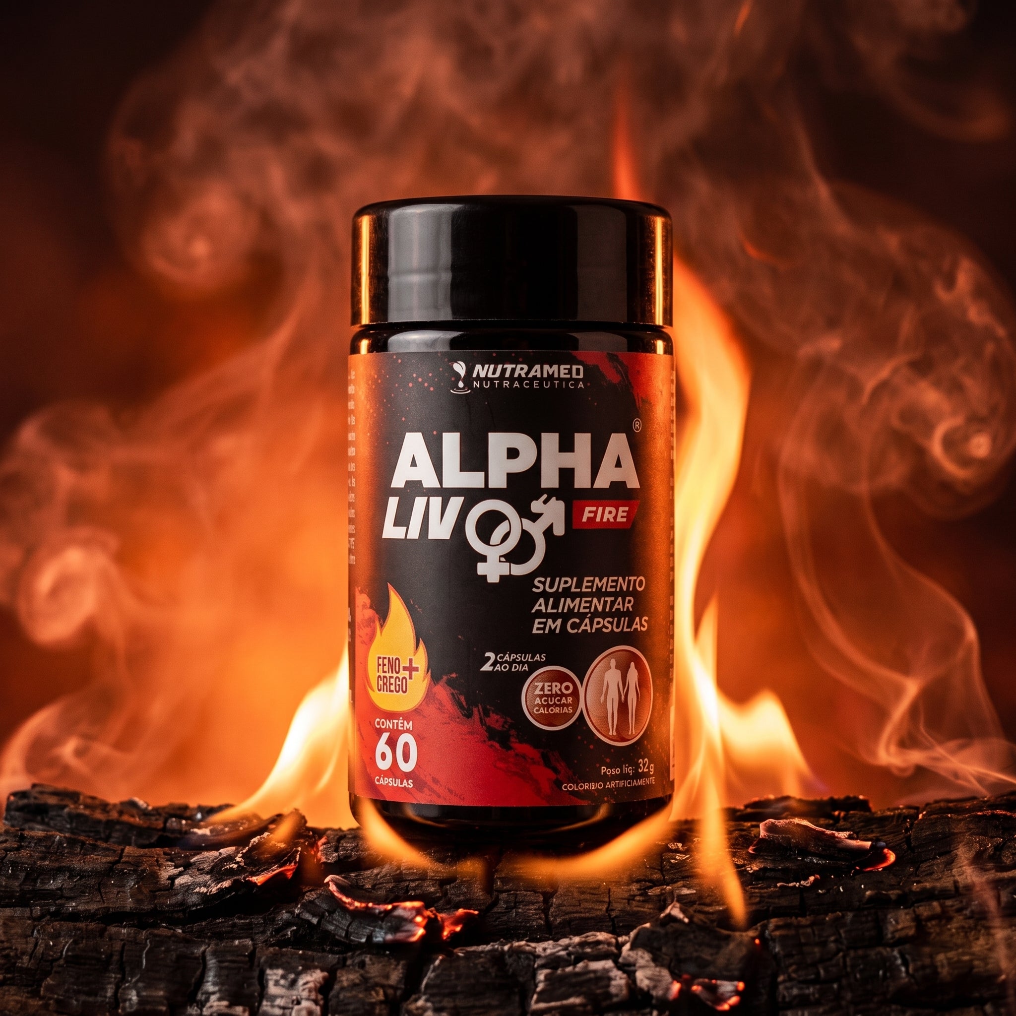 Alpha Liv (Feno Grego + Vit + Min) | 60 Cápsulas