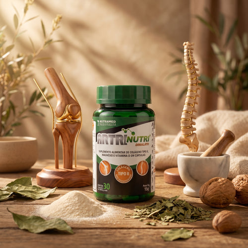 Artrinutri Dimalato - Colágeno Tipo II + Magnésio Dimalato + Vit D3 | 30 Cápsulas