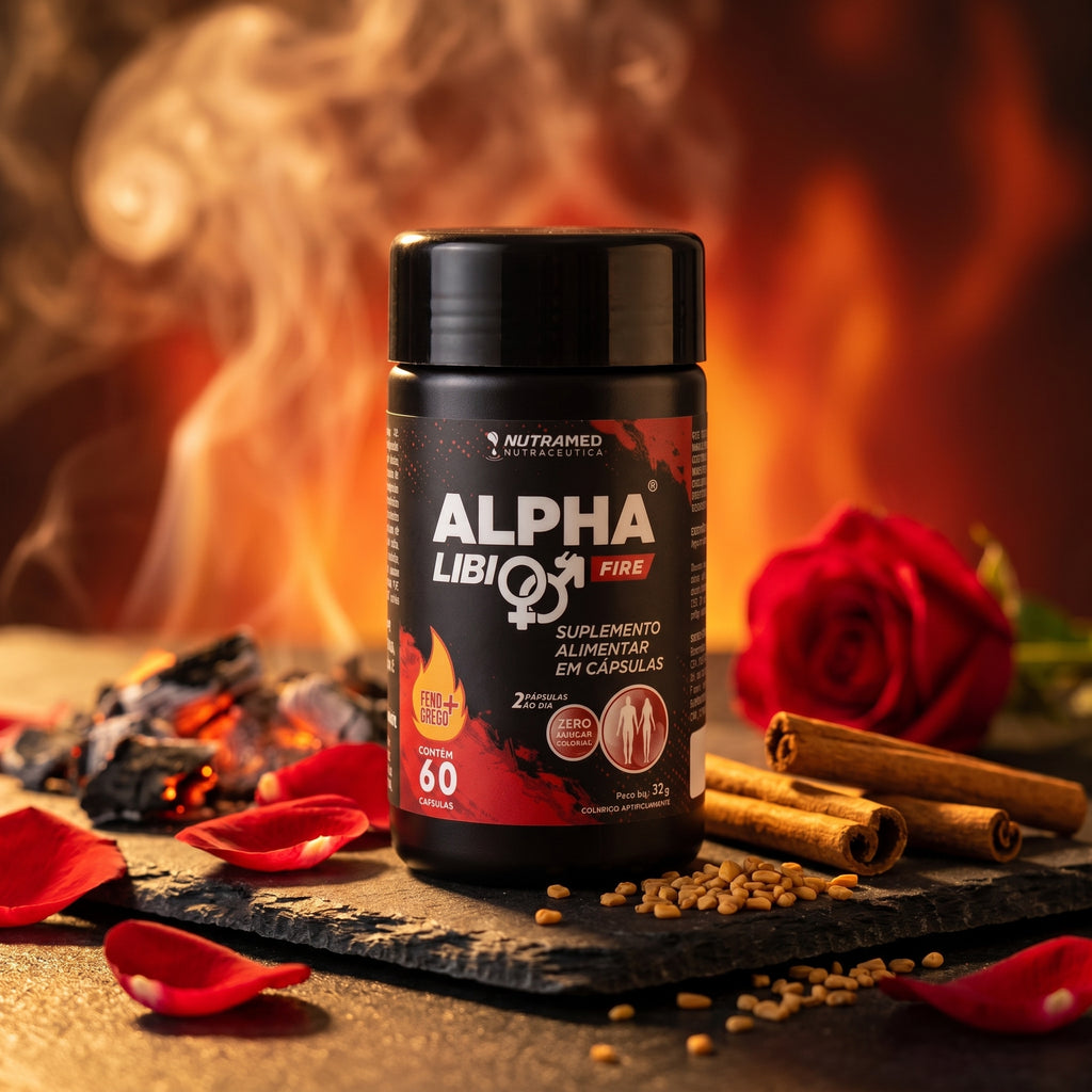 Alpha Libi Fire (Feno Grego + Vit + Min) | 60 Cápsulas