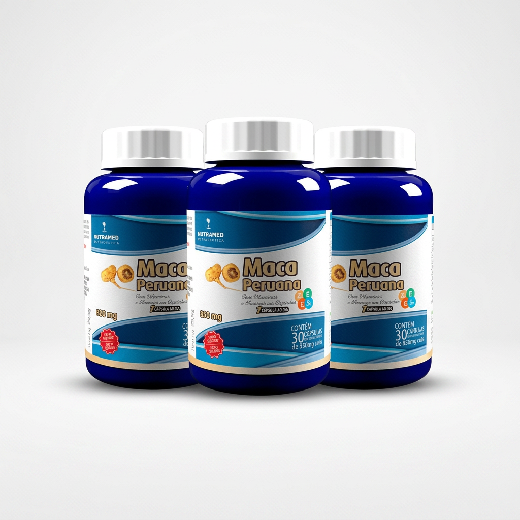 Maca Peruana + Vitaminas e Minerais | 30 Cápsulas