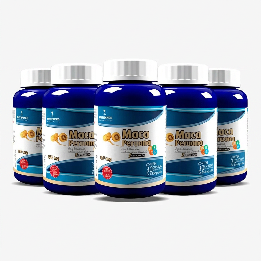 Maca Peruana + Vitaminas e Minerais | 30 Cápsulas