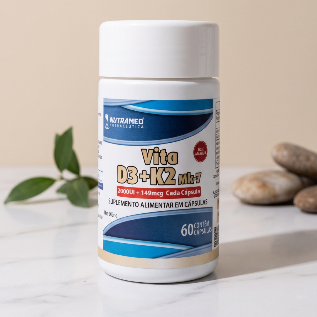 Vitamina D3 + K2 MK-7 — 2.000 UI + 149 µg